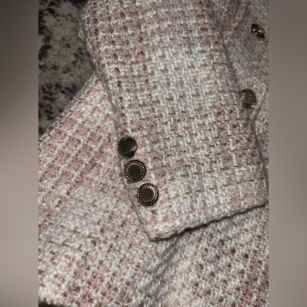 Jaclyn Smith Pink Tweed Blazer - Picture 4 of 9